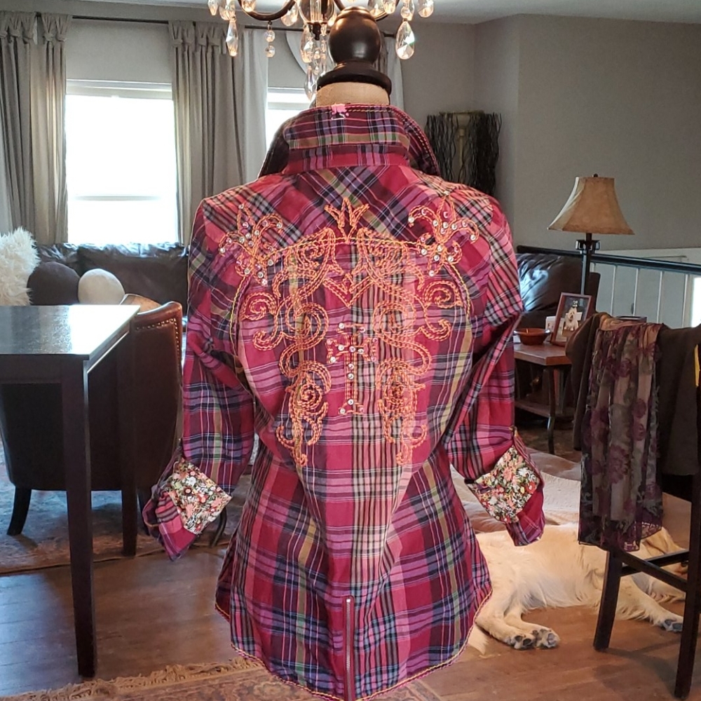 ROAR embellished shirt XL - Picture 5 of 10